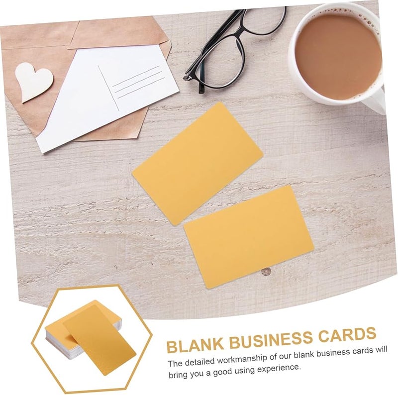 100pcs Thick Blank Business Cards for Sublimation Custom Engraved Name Cards - Image 5